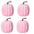 thumbnail image 5 of Large Artificial Pumpkins, Big Pink Pumpkins Faux Foam Harvest Pumpkins for Fall Autumn Thanksgiving Seasonal Holiday Decor Decorations (Pink/1 Pcs) 5.31x6.49", 5 of 8