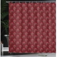 thumbnail image 3 of Ambesonne Chocolate Shower Curtain, Yummy Cupcakes Cherry Top, 69"Wx70"L, Dark Coral Burgundy, 3 of 4