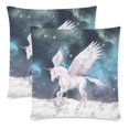 thumbnail image 1 of WOPOP Pegasus Gallops Pillow Covers Pillow Cases Two Sides Printing 18x18 inches ,Set of 2, 1 of 2