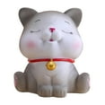 thumbnail image 3 of Estatua de estatuilla de gato, hucha, botella de almacenamiento de regalo para Festival, decoración del hogar, olla de ahorro delicada y encantadora,, 3 of 8