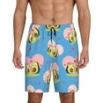 thumbnail image 2 of Daiia Avocado Lovers Mens Woven Stretch Pajama Short,Short Pajama Pants-XX-Large, 2 of 9