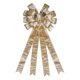 thumbnail image 5 of Lazo de cinta de terciopelo con borde recortado | Adorno para árbol de Navidad para decoración de cajas de regalo y bolsas | Accesorio festivo para fiestas en el hogar y bodas, 5 of 6