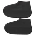 thumbnail image 1 of 1 par de protectores de zapatos impermeables de silicona, fundas duraderas para exteriores, talla M, color negro, 1 of 5