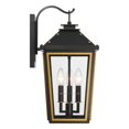 thumbnail image 5 of HAW-602-MK-TG Crystorama Lighting Hawkins - 3 Light Outdoor Wall Mount-19.5 Inch Tall and 9.5 Inch Wide, 5 of 7