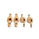 thumbnail image 3 of FENGGUIQU 4Ud Adaptadores Rectos Y En Z Para Pedal De Guitarra Efectos Color Dorado Metal, 3 of 8