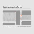 thumbnail image 3 of Expandable Closet Shelf Storage Rack, Adjustable Locker Shelf For Closet Width 48cm Height 32cm, Multifunctional Design, Layered Divider, 3 of 8