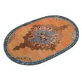 thumbnail image 3 of Unique Loom Timeless Collection Area Rug - Thomas (4' x 6' Oval Orange/Blue), 3 of 12