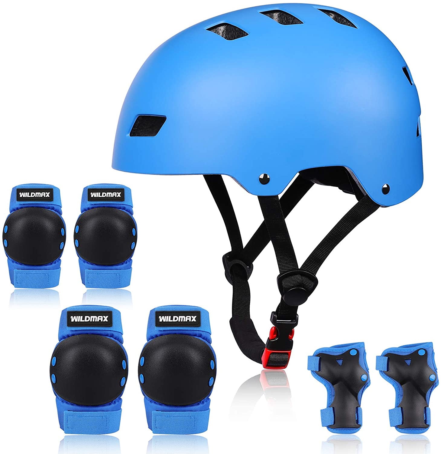 SUNSIOM Boys Girls Kids Safety Helmet and Sport Knee and Elbow Pad 