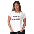 thumbnail image 4 of For A Second Bored Me EKG Humor Womens Fitted Plus Size Graphic Tee Brisco Brands 3X, 4 of 5
