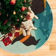 thumbnail image 5 of FMSHPON Corgi in Witch Costume Xmas Christmas Tree Skirt Stand Mat for Holiday Party Decoration Indoor Outdoor 36 inches, 5 of 6