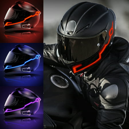 TSV LED Cold Light for Motorcycle Helmets Kit Night Riding Signal Flashing Bar Cool Light Strip Fashion LED Light for Motorcycle