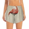 thumbnail image 4 of Lsque Flamingo Sitting On Chair Printed Women's Running Shorts with Liner Pockets,Elastic Quick Dry Workout Athletic Gym Yoga Shorts,Womens High Waist Shorts-Medium, 4 of 9