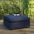 thumbnail image 5 of Modway Commix Pouf de Mobilier de Patio Extérieur Surrempli, Bleu Marine, 5 of 5