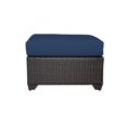 thumbnail image 2 of TK Classic Barbados Wicker Patio Square Ottoman in Navy, 2 of 6