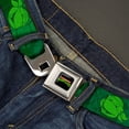 thumbnail image 2 of Classic Tmnt Logo Full Color Classic Tmnt Turtle Faces2 Greens Webbing Seatbelt Belt Standard, 2 of 9