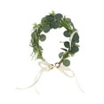 thumbnail image 2 of Hair Wreath, Adjustable Simple Soft Natural Eucalyptus Wreath Multi Purpose  For Seaside For Photo Taking For Vacation, 2 of 8