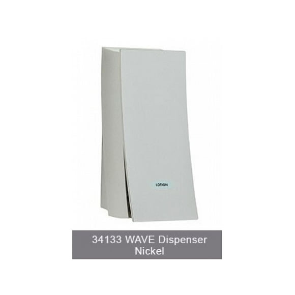 WAVE Liquid Bath Amenities Dispenser 1-Chamber color Satin Nickel 1/Pack