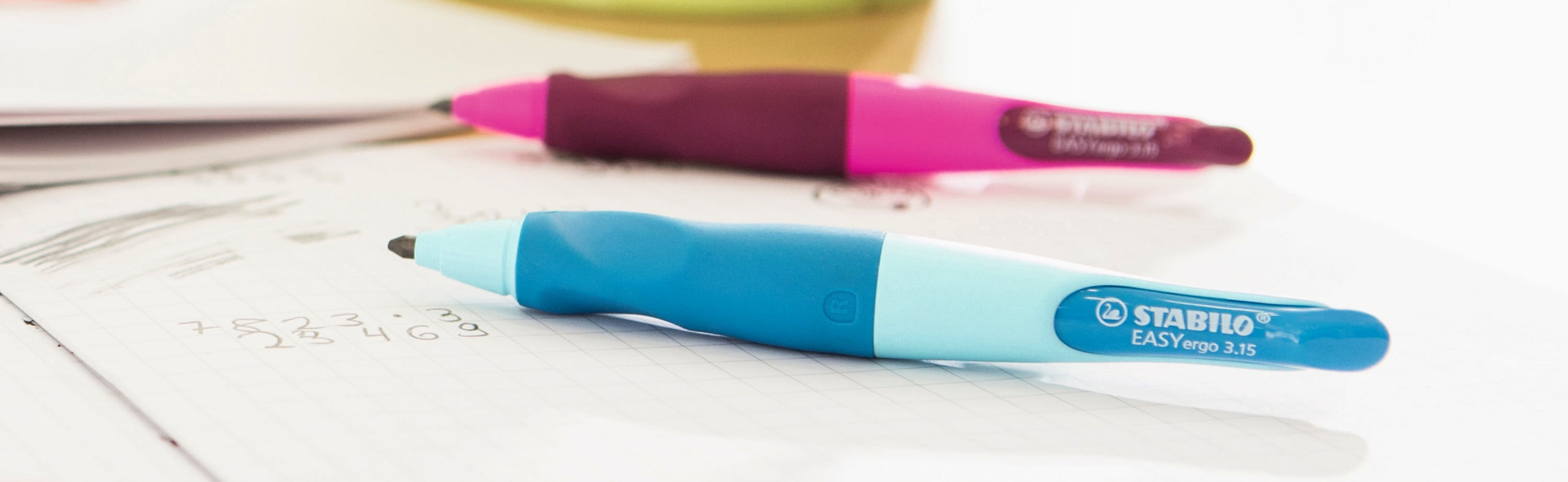 STABILO EASYergo Mechanical Pencil, Right-Handed Light, Blue/Dark Blue