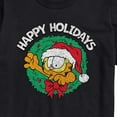 thumbnail image 3 of Garfield - Happy Holidays Wreath Christmas - Men's Short Sleeve Graphic T-Shirt, 3 of 5