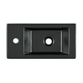 thumbnail image 5 of Voltaire 19.5 x 10 Rectangular Ceramic Wall Hung Sink with Left Side Faucet Mount, Matte Black, 5 of 12