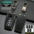 thumbnail image 3 of for Toyota Key Fob Cover, Carbon Fiber Texture Key Fob Case for 2025 Camry, 2021-2025 Venza, Grand Highlander Hilux, Fortuner, 2022-2025 Tundra Tacoma Remote Key, 3 of 9