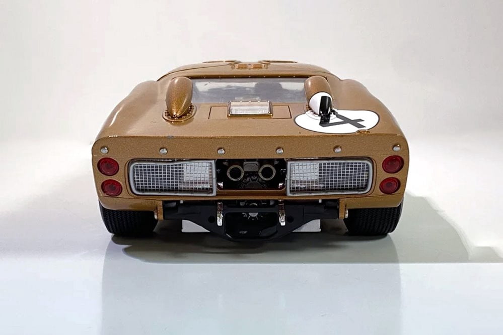 1966 Ford GT-40 MK II Le Mans #4, Gold - Shelby Collectibles SC414G - 1/18 scale Diecast Car