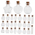 thumbnail image 5 of Baluue 48Set Small Clear Glass Bottles Transparent Design Decorative Scenes Party Planners, 5 of 8