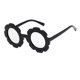 thumbnail image 4 of Qarigey Gafas para niños Gafas de girasol Adorables Accesorios de ropa de moda Estilo para protección de ojos Negro Blanco Plata Type2 NO2, 4 of 6