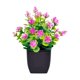 thumbnail image 2 of Decoración artificial de plantas verdes en maceta: pequeño adorno de bonsái de plástico para escritorio, estantería u oficina, vegetación artificial que no requiere mantenimiento con maceta negra., 2 of 6