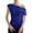 Blue, variant on Women'S One Shoulder Glitter Sequins Shirts Top Concert Disco Party Tee Women'S T-Shirts Gold M