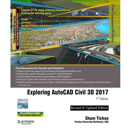Exploring AutoCAD Civil 3D 2017 , 7th Edition -