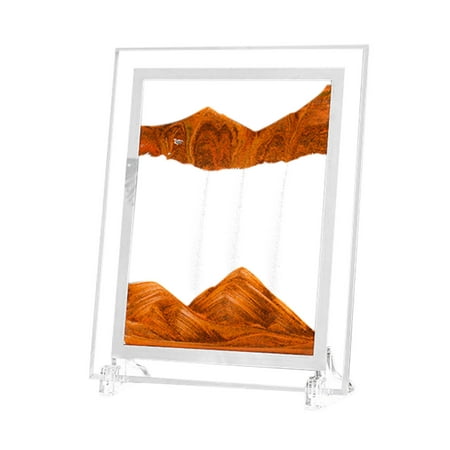 

Buodes Fall Bulletin Board Decorations Moving Sand Art Picture Round Glass 3D 7inch Hourglass 3D Natural Flowing Sand Picture Moving Grit Hourglass 15ml