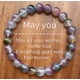 thumbnail image 3 of Pulsera de cristal colorida con turmalina natural, pulsera con cuentas de piedra natural, pulsera elástica para ansiedad y estrés, 3 of 6