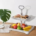 thumbnail image 1 of Bandeja escalonada, soporte de exhibición para postres, adornos, soporte para postres, decoración del hogar, plato de fruta escalonado, bandeja para Rectángulo, 1 of 8