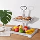 thumbnail image 5 of Bandeja Escalonada de Madera con Soporte Resistente Plato de Frutas Exhibidor de Postres y Accesorios para Mesa Adecuado para Reuniones Decoración de Rectángulo, 5 of 8
