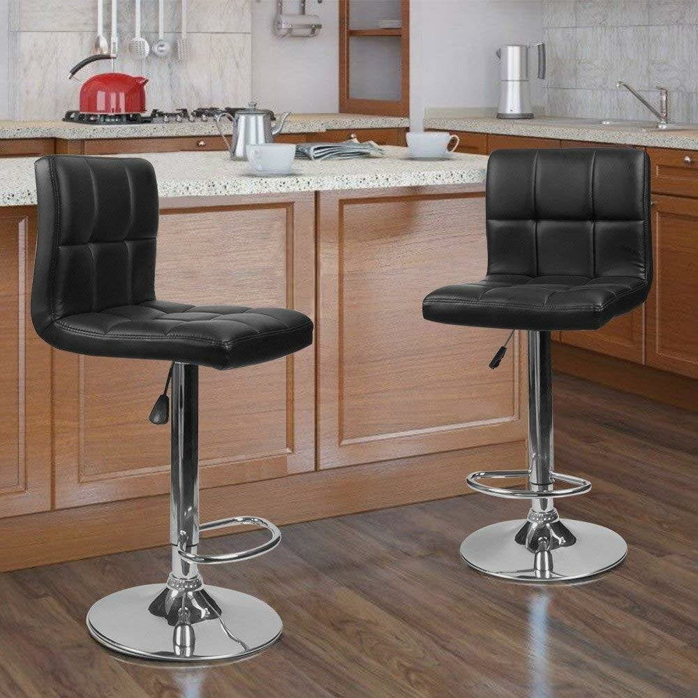 Doonfin Swivel Adjustable Height Bar Stool Upholstered Yes Seat Style Square