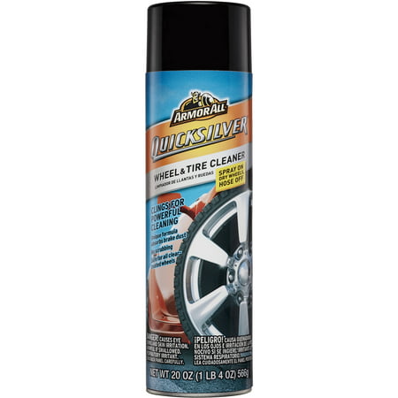 Armor All Quicksilver Wheel & Tire Cleaner Aerosol, 20 ounces, (Ff7 Best Armor And Accessories)