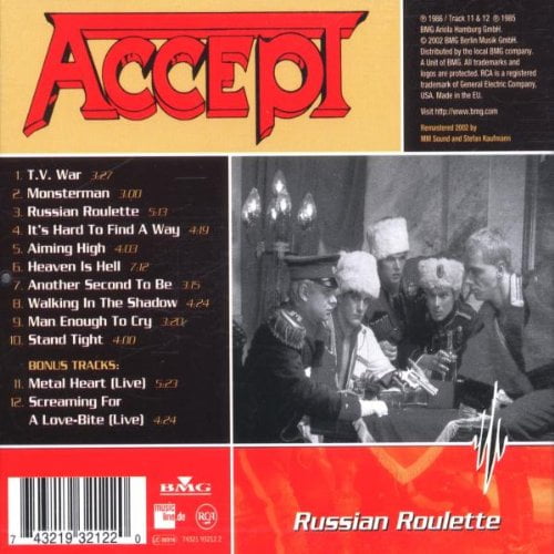 Accept – Russian Roulette - Rock Store