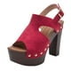 thumbnail image 4 of MKLEKYY Sandalias de Playa para Mujer, de Tacón Alto, para Verano, Informales, para Salir, Vacaciones, Fiestas, Citas Nocturnas, Con Punta Abierta, Elegantes, Cómodas, Con Diseño de Hebilla y Tiras., 4 of 4