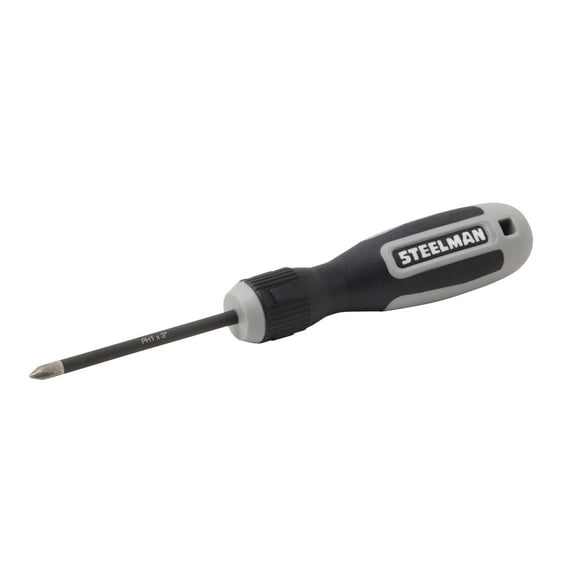 STEELMAN 41858 Phillips Head Diamond Tip Screwdriver, PH1 x 3-Inch