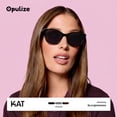 thumbnail image 6 of OPULIZE KAT Reading & Reading Sunglasses - 4-Pack - Cat-Eye Frame - Black, Brown, Grey, Brown - Men & Women - Spring Hinges - RRRR59-1272 - +3.50, 6 of 11
