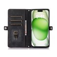 thumbnail image 4 of Allytechgroup Wallet Case for iPhone 16 Pro, [9 Card Slots] [Zipper Pocket] Luxury PU Leather Kickstand Magnetic Clasp Cover with Shoulder Strap & Hand Strap, Shockproof Anti-Fall Case, Black, 4 of 9