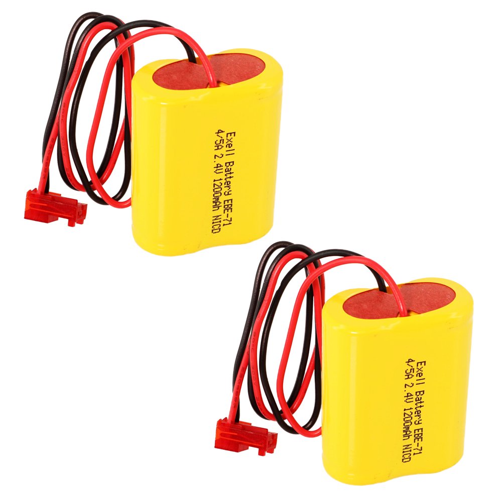 2pc Emergency Light Battery Replaces Powercell PCNA4/52SRLC