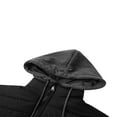 thumbnail image 3 of Men‘s Winter Down Jacket Solid Color Hooded Long Sleeves Zip-Up Lightweight Outwear Windproof Coat with Hoodies, 3 of 5