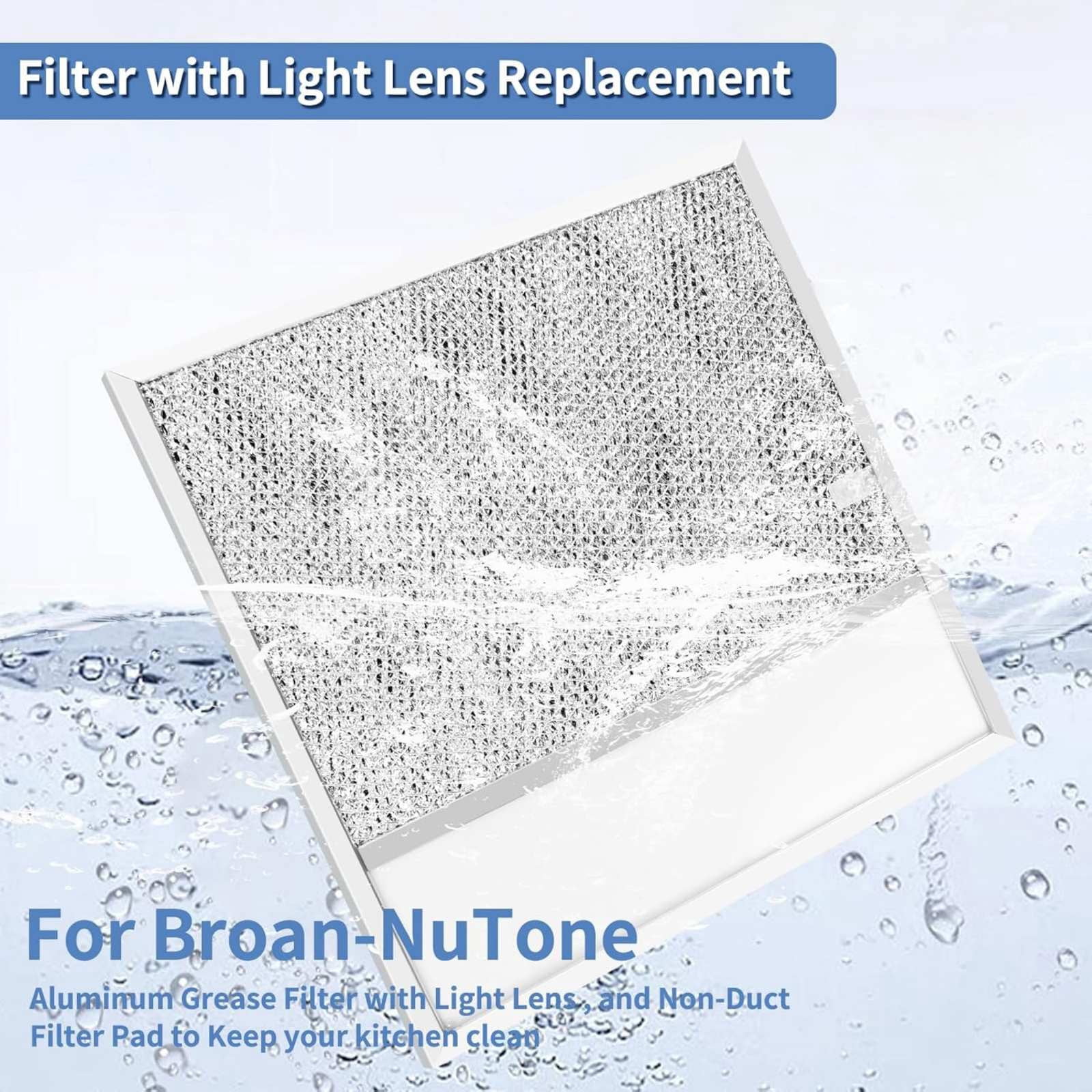 TAPDRA 11.4x11.8in Range Hood Grease Filter BP57 for Broan Estate Whirlpool Vent Hoods Aluminum Activated Carbon Filter