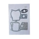 thumbnail image 1 of Junta de papel para reparación de jardín, reemplaza el accesorio, conveniente, portátil y duradero para Estilo C, 1 of 6
