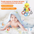 thumbnail image 5 of Juguete Peluche Sonaja Mordedera Texturas Estimulación Bebé amarillo, 5 of 5