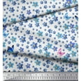 thumbnail image 3 of Soimoi Viscose Chiffon Fabric Butterfly & Flower Decor Fabric Printed Yard 42 Inch Wide, 3 of 3