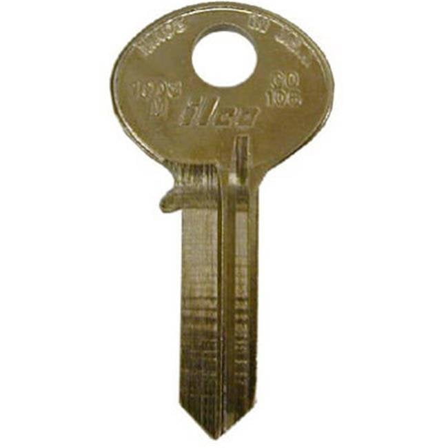 Kaba 1646 0.09 x 0.09 in Ilco Nickel Plated Brass USPS Mailbox Key Blank Pack Of 10 