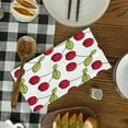 thumbnail image 5 of YladaFaie 2 Pcs Cherry Kitchen Towels Decorative Dish Towels Cherry Pattern Hand Tea Towels Absorbent Kitchen Cloths for Kitchen Bathroom Decor Housewarming Gifts 16 x 24 Inch, 5 of 7